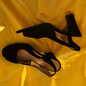 “Intentionally blank” black leather heals